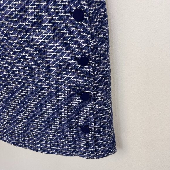 LOFT Outlet  Knit Skirt Women’s Cotton Accent Buttons Zip Close size 6 - Picture 4 of 12